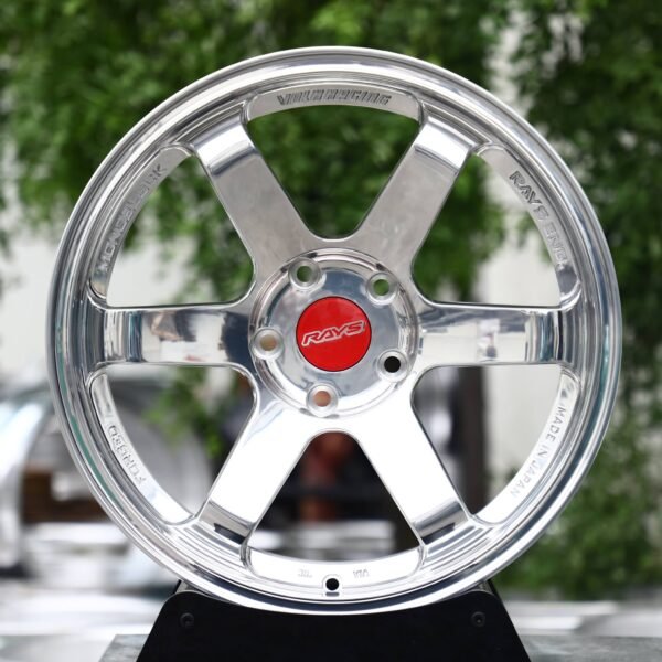 Mercedes GLC wheels – Polished 6-Spoke (Rays-Style), front view