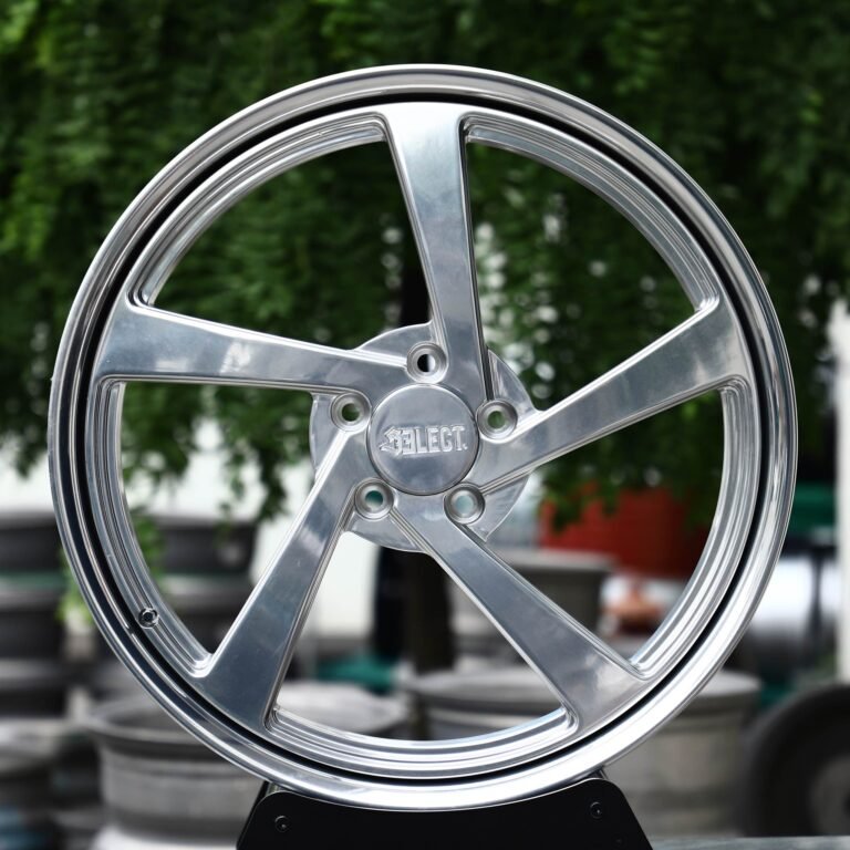 BMW M3 wheels – Mirror Polished Swept 5-Spoke 2-Piece (Select-Style), front view