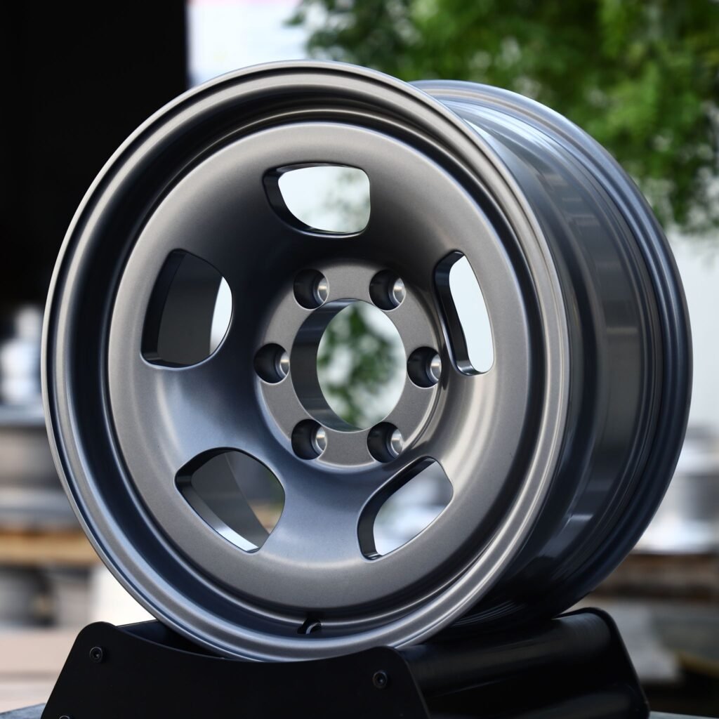 Toyota Tacoma wheels – Graphite 5-Spoke, angled view