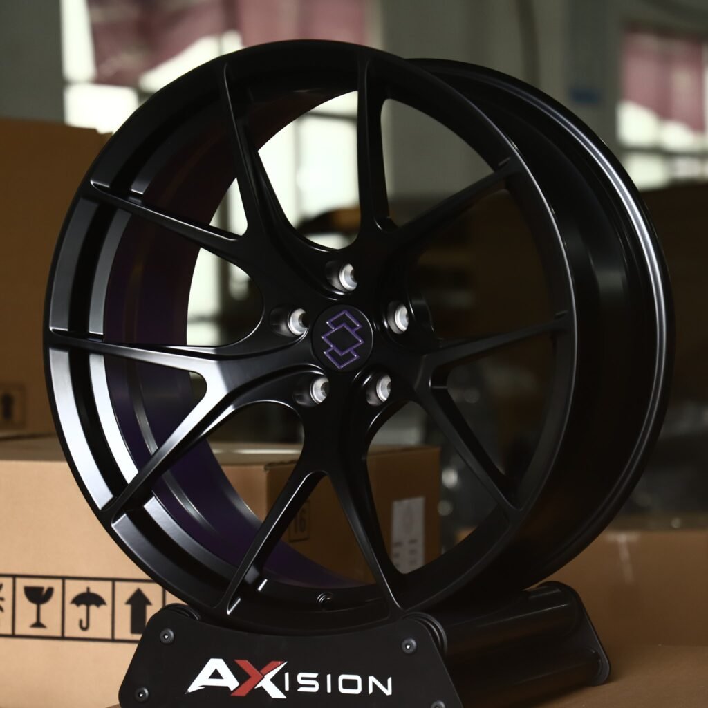 Honda Accord wheels – Satin Black 10-Spoke Concave, angled view