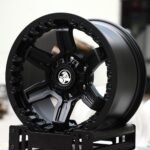 Toyota Hilux / Ford Ranger Off-Road Forged Wheels – Satin Black 6-Spoke Bolted Ring (6-Lug)