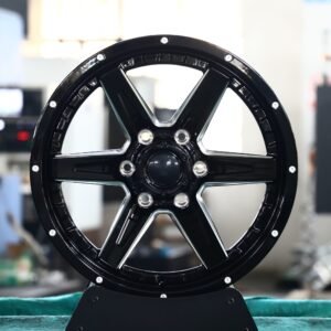 Toyota Land Cruiser / Lexus GX Off-Road Forged Wheels – Gloss Black 6-Spoke (6-Lug)