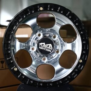 Tundra Nation-Style Polished Round-Hole Beadlock Off-Road Forged Wheels – Toyota Tundra / Sequoia Fitment (5-Lug)