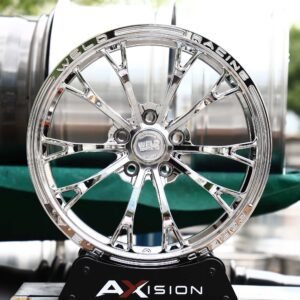 Weld Racing-Style Chrome 10-Spoke Lettered Lip Forged Drag Racing Wheels – Dodge Charger / Challenger Fitment (5-Lug)