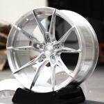 Wheelforce-Style Brushed Silver 10-Spoke Star Concave Forged Wheels – BMW M3 / Audi RS5 Fitment (5-Lug)