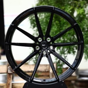 Wheelforce-Style Gloss Black 10-Spoke Forged Wheels – BMW M3 / Audi RS5 Fitment (5-Lug)