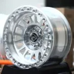 WK-Style Polished 18-Spoke Bolted Ring Chrome Cap Beadlock Off-Road Forged Wheels – Ford Bronco / F-150 Fitment (6-Lug)