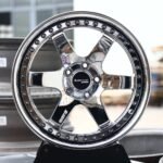 Work-Style Chrome 6-Spoke 2-Piece Deep Lip Forged Wheels – Honda Civic Type R / GR86 Fitment (5-Lug)