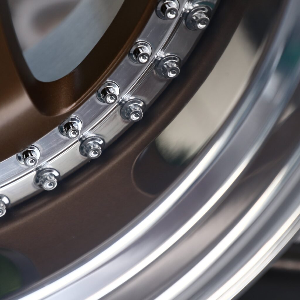 BMW M3 F80 wheels – Matte Bronze 5-Spoke 2-Piece Riveted Deep Lip (Work-Style), view 8