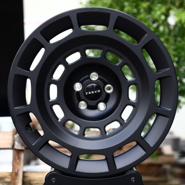 Zeekr 001 wheels – Satin Black Windowed Disc (Zeekr OEM-Style), front view